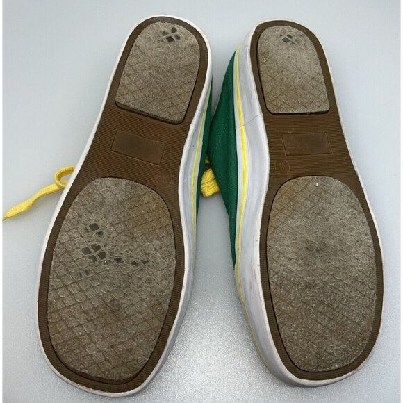 University of Oregon Green & Yellow No-back Sneaks Size Ladies 8 (M6) Go Ducks!! - Picture 8 of 11